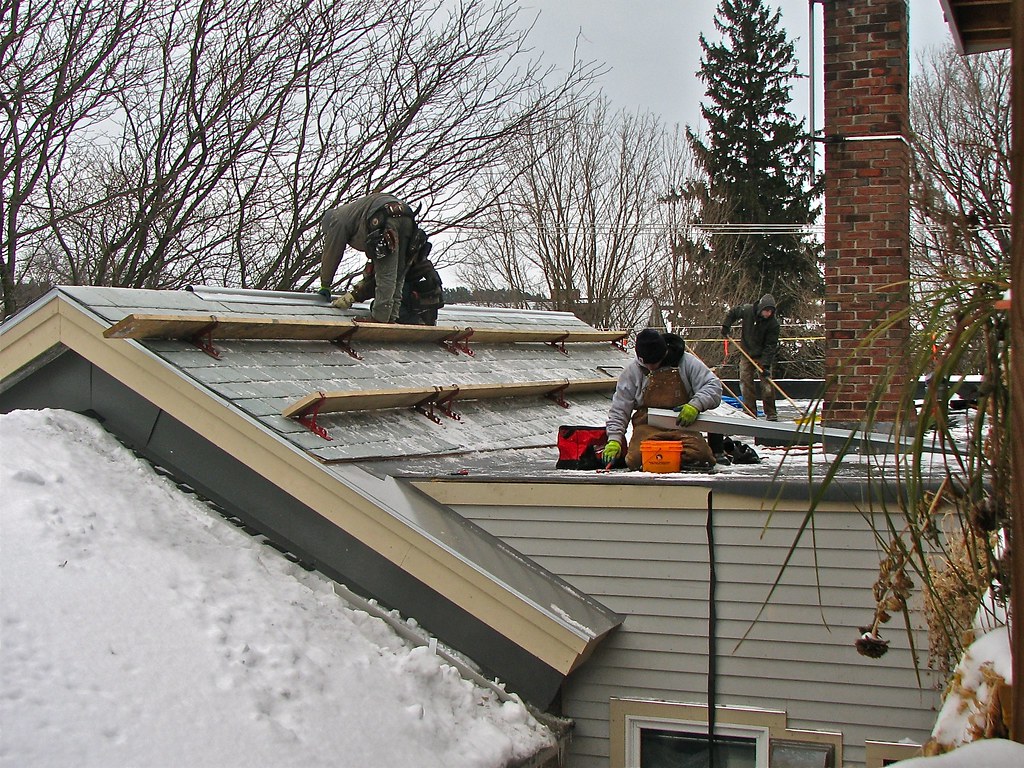 Roofers at Work